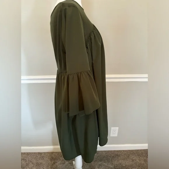 FRENCH CONNECTION Ruffle Babydoll Mini Dress - Picture 4 of 6